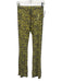 Oh Mighty Size XS Yellow & Black Cotton Blend Elastic Waist Printed Mesh Pants Yellow & Black / XS