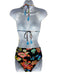 Johnny Was California Size M/S Black & Multi Nylon Blend Floral swimwear Black & Multi / M/S
