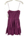 S/W/F Size M Purple Cotton Square Neck Mini Spaghetti Strap Dress Purple / M