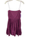 S/W/F Size M Purple Cotton Square Neck Mini Spaghetti Strap Dress Purple / M