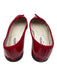 repetto Shoe Size 38 Red Patent Leather Round Toe Tie Trim Detail Flats Red / 38
