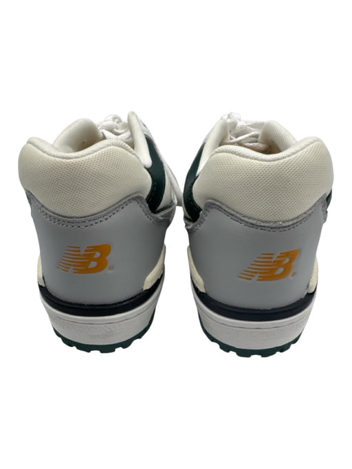 New Balance Shoe Size 7.5 White, Green & Yellow Leather Round Toe Sneakers White, Green & Yellow / 7.5