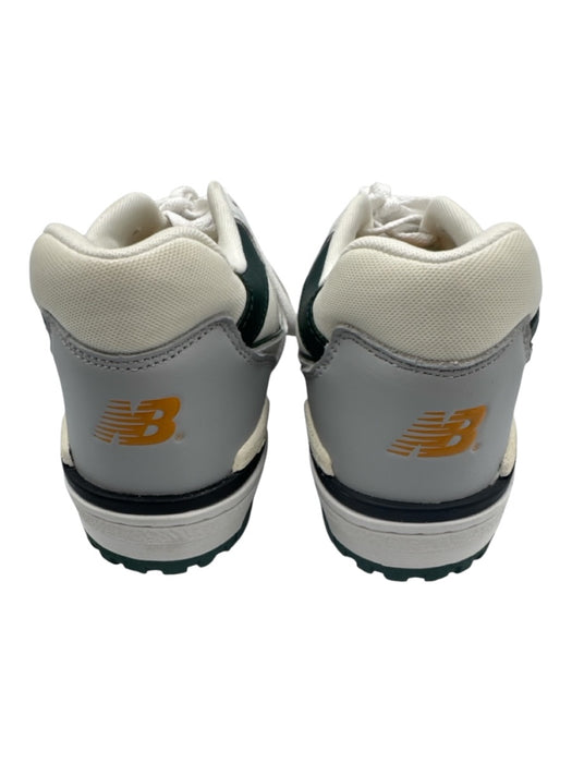 New Balance Shoe Size 7.5 White, Green & Yellow Leather Round Toe Sneakers White, Green & Yellow / 7.5