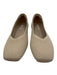 Vivaia Shoe Size 37.5 Beige Polyester Ribbed Knit Square Toe Rubber Sole Flats Beige / 37.5