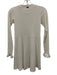 For Love & Lemons Size XS White Polyester Blend Long Sleeve Ribbed Dress White / XS