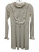 For Love & Lemons Size XS White Polyester Blend Long Sleeve Ribbed Dress White / XS