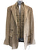 Corneliani Size 56 Beige Polyester Solid Buttons Men's Jacket Beige / 56