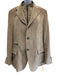 Corneliani Size 56 Beige Polyester Solid Buttons Men's Jacket Beige / 56