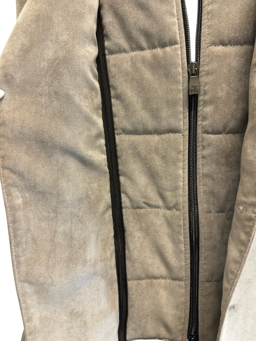 Corneliani Size 56 Beige Polyester Solid Buttons Men's Jacket Beige / 56