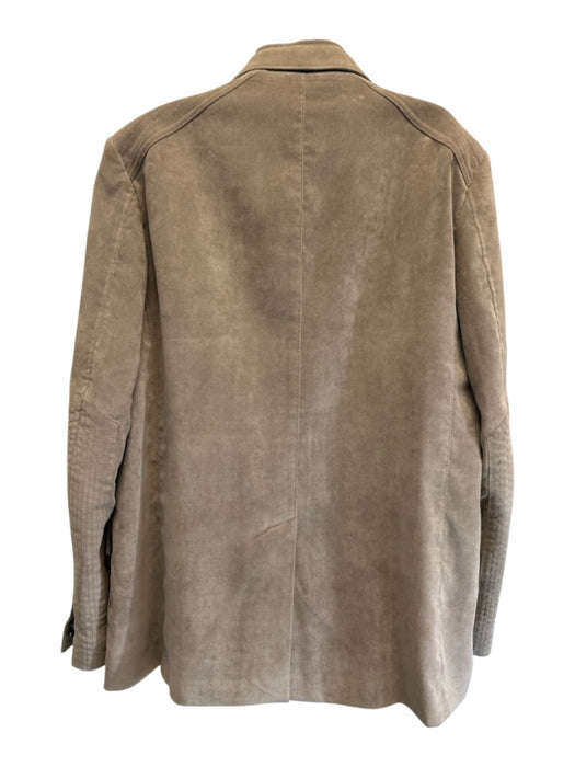 Corneliani Size 56 Beige Polyester Solid Buttons Men's Jacket Beige / 56