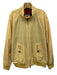 Baracuta Size 46 Yellow Cotton Solid Zipper Men's Jacket Yellow / 46
