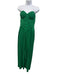 Cult Gaia Size 4 Green Polyester Pleated Strapless Gown Green / 4