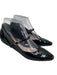 Porte & Paire Shoe Size 37 Black Patent Leather Pointed Toe Mary Jane Flats Black / 37