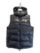 Moncler Size 4 Black Synthetic Solid Puffer Vest Men's Jacket Black / 4