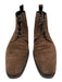 Boss Shoe Size 9 Dark Brown Suede Solid Boot Wingtip Men's Shoes Dark Brown / 9