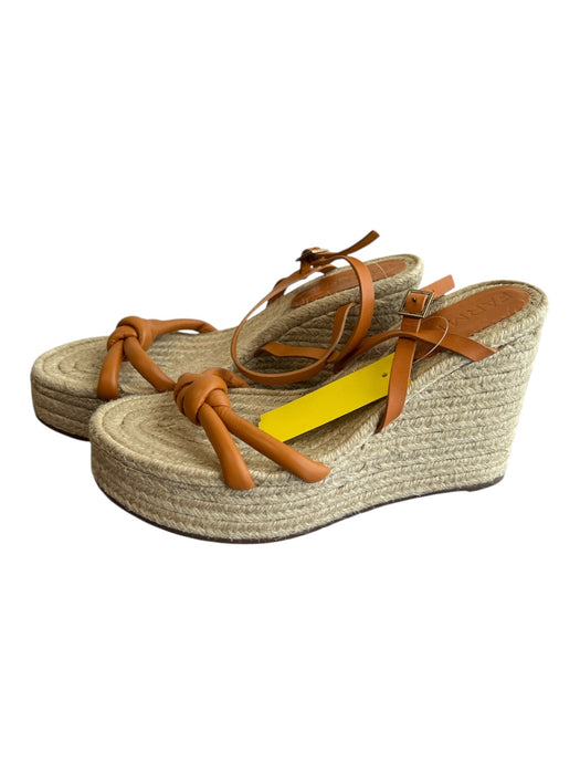 Farm Rio Shoe Size 8.5 Orange Manmade Material Open Toe & Heel Espadrille Shoes Orange / 8.5