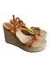 Farm Rio Shoe Size 8.5 Orange Manmade Material Open Toe & Heel Espadrille Shoes Orange / 8.5