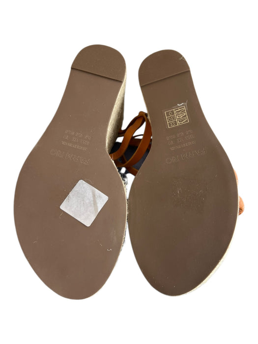 Farm Rio Shoe Size 8.5 Orange Manmade Material Open Toe & Heel Espadrille Shoes Orange / 8.5