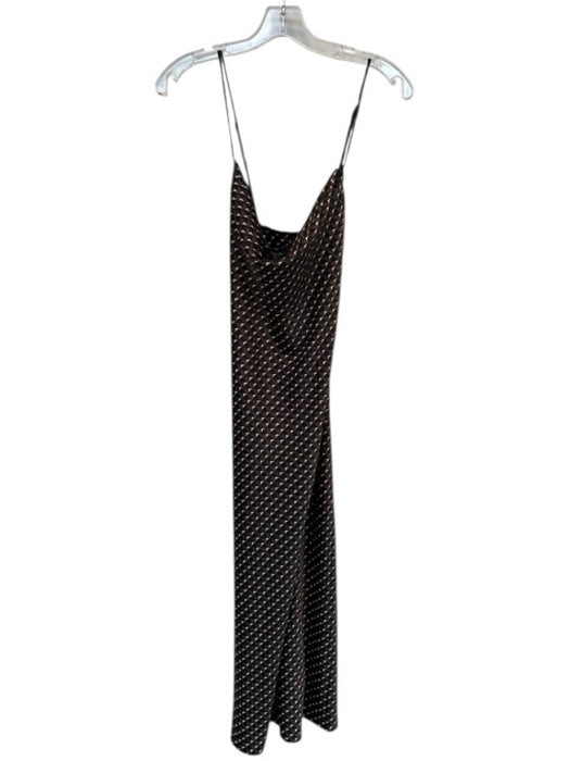 Banana Republic Size S Brown & Black Polyester Spaghetti Strap Shapes Maxi Dress Brown & Black / S