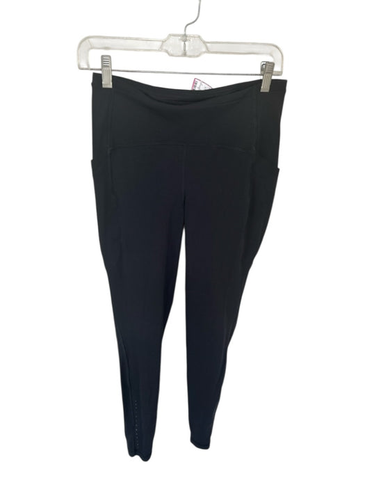Lululemon Size 8 Black High Waist Side Pockets Athletic Leggings Black / 8