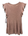 White + Warren Size XS Blush Beige Linen Blend Ribbed Knit Sleeveless Tank Top Blush Beige / XS