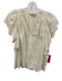 Sea New York Size 4 Cream Cotton Embroidered Eyelet V Neck Skirt Set Cream / 4