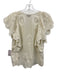 Sea New York Size 4 Cream Cotton Embroidered Eyelet V Neck Skirt Set Cream / 4