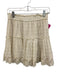 Sea New York Size 4 Cream Cotton Embroidered Eyelet V Neck Skirt Set Cream / 4