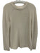 Vince Size XS Cream White Cotton & Cashmere Ribbed Knit Long Sleeve Sweater Cream White / XS