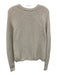 Cotton by Autumn Cashmere Size S Cream Beige Cotton Knit Ribbed Hem Sweater Cream Beige / S