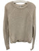 Cotton by Autumn Cashmere Size S Cream Beige Cotton Knit Ribbed Hem Sweater Cream Beige / S