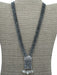 Swarovski Silver & Clear Metal Crystal Chain Bead Fringe Hinge Clasp Necklace Silver & Clear