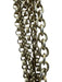 Oscar de la Renta Gold Metal Brushed Multistrand Chain Hinge Clasp Necklace Gold