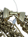 Oscar de la Renta Gold Metal Brushed Multistrand Chain Hinge Clasp Necklace Gold