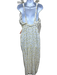 Zara Size S White, Yellow & Black Sleeveless Shoulder Tie Floral Jumpsuit White, Yellow & Black / S