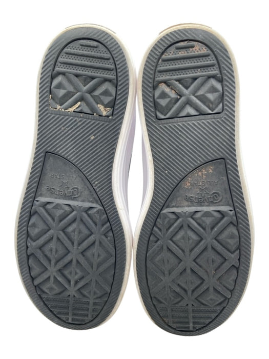 Converse Shoe Size 9 Black & White Canvas Platform lace up High Top Sneakers Black & White / 9