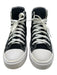 Converse Shoe Size 9 Black & White Canvas Platform lace up High Top Sneakers Black & White / 9