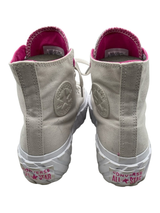 Converse Shoe Size 9 gray & pink Canvas Platform Cap Toe High Top Sneakers gray & pink / 9