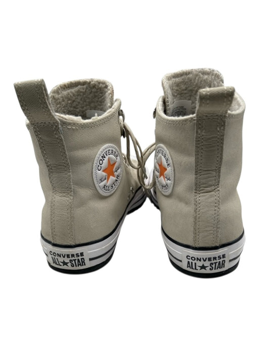 Converse Shoe Size 9 Taupe Canvas Round Toe Fleece Lined Lace Up Sneakers Taupe / 9