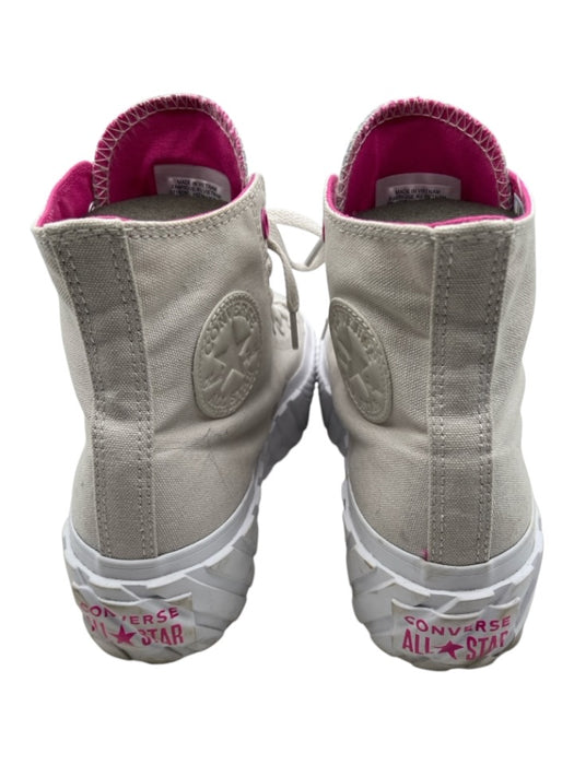 Converse Shoe Size 9 gray & pink Canvas Platform Cap Toe High Top Sneakers gray & pink / 9