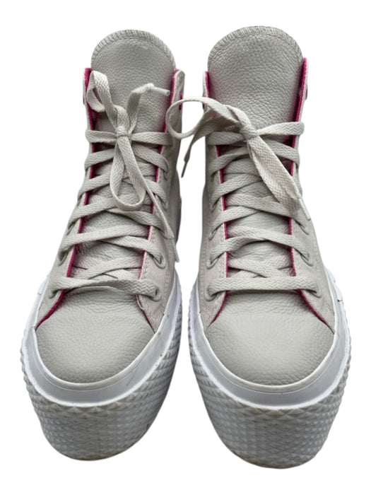 Converse Shoe Size 9 gray & pink Canvas Platform Cap Toe High Top Sneakers gray & pink / 9