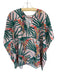 Crosby Size S Pink & Green Polyester Batwing V Neck Flowy Top Pink & Green / S