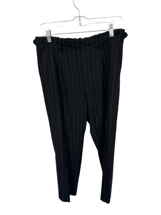 Vince Size M Black & Yellow Polyester Blend Pin Stripe Belt Loops Pants Black & Yellow / M
