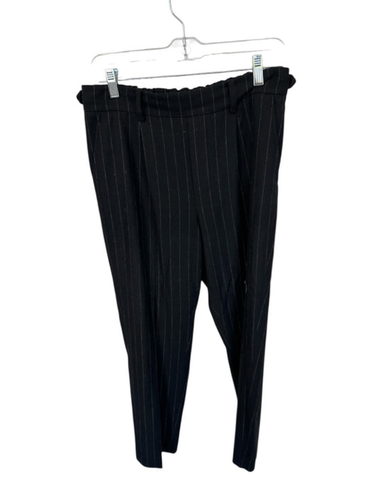 Vince Size M Black & Yellow Polyester Blend Pin Stripe Belt Loops Pants Black & Yellow / M