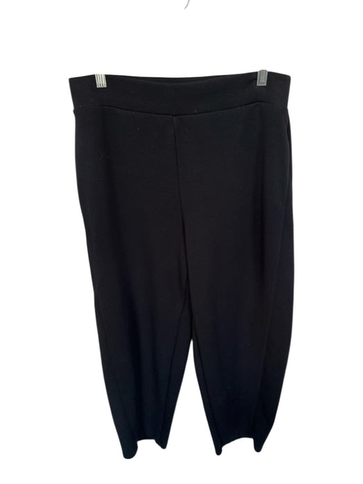 Spanx Size L Black Modal Blend Lining Detail Spandex Soft Athletic Sweatpants Black / L
