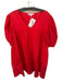 Karlie Size M Red Cotton Blend Scallop Detail Baby Doll V Neck Mini Dress Red / M