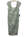 Sachin & Babi Size 10 Sage green Polyester Short Sleeve Floral Jacquard Dress Sage green / 10