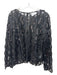 Hyacinth House Size XL Black & Gold Polyester Tulle ruffle applique Sequin Top Black & Gold / XL