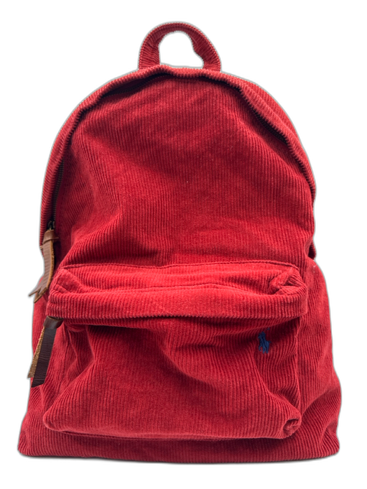 Polo Red Cotton Cordouroy bookbag Men's Bag Red
