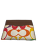 Coach White & Multi Leather logo Card Holder Men's Wallet White & Multi